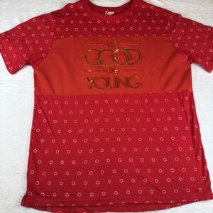 The Good Die Young Shirt Large Red T Shirt Black Pro Tag Size XL Logo